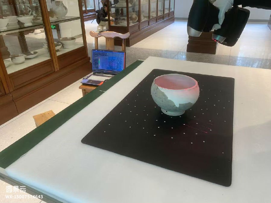 科技赋能文物活化 佛山圆景科技完成100多件石器时代陶罐数字化建档工作